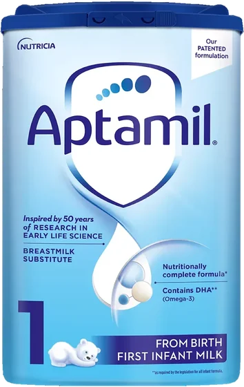 Aptamil No.2, 800 g steel tin, front of pack