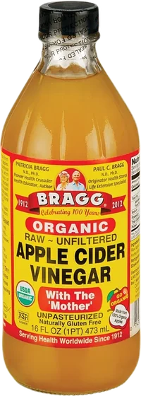 Brag Vinegar, 16 oz bottled liquid, front of pack