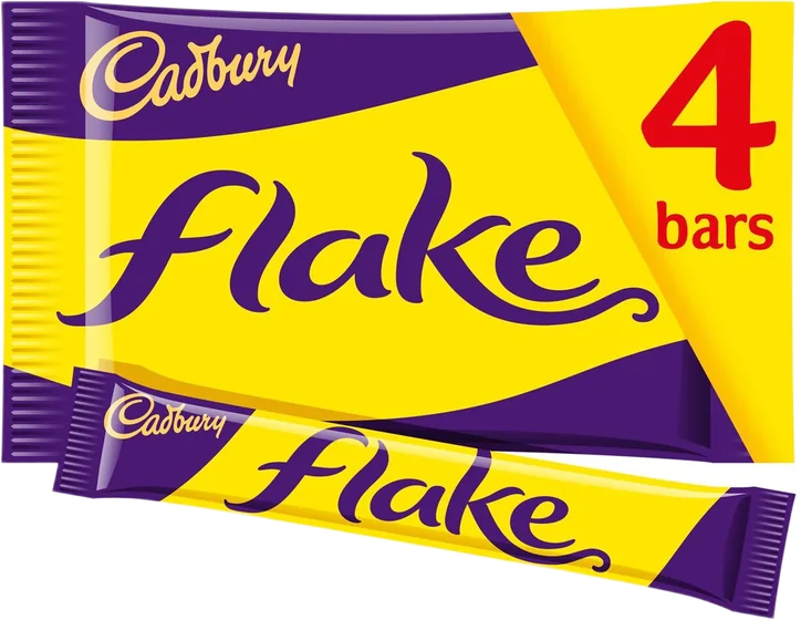 Cadbury Flake, 32 g moulded or enrobed countline bar, front of pack