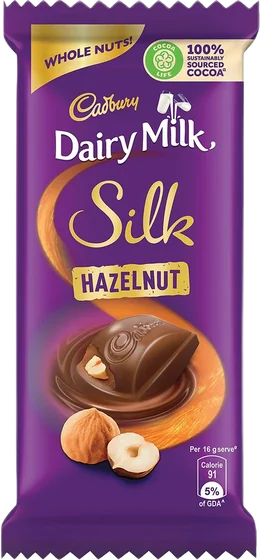 Cadbury Hazelnut, 90 g moulded tablet or bar, front of pack