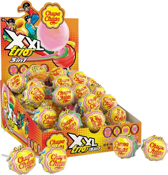 Chupa Chup Bubble Gum, 70 pieces sticks, front of pack
