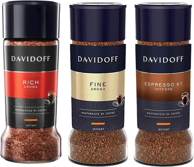 David Off Coffee Mix, 100 g glass jar or tin, front of pack