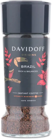 Davidoff Brazil, 90 g glass jar or tin, front of pack