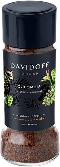 Davidoff Colombia, 90 g glass jar or tin, front of pack