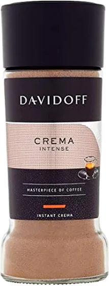 Davidoff Crema, 90 g glass jar or tin, front of pack