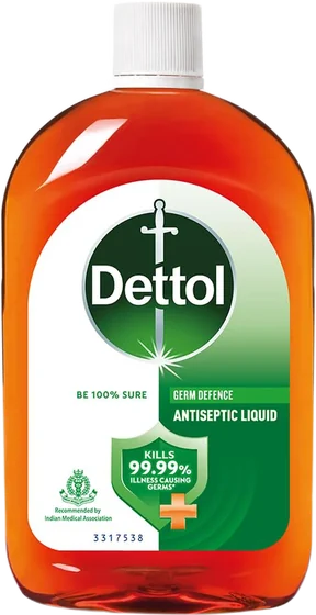 Dettol Antiseptic Liquid, 550 ml bottled liquid, front of pack