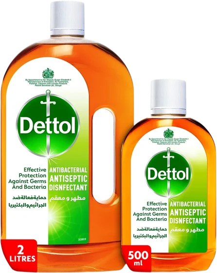 Dettol Liquid, 750 ml bottled liquid, front of pack