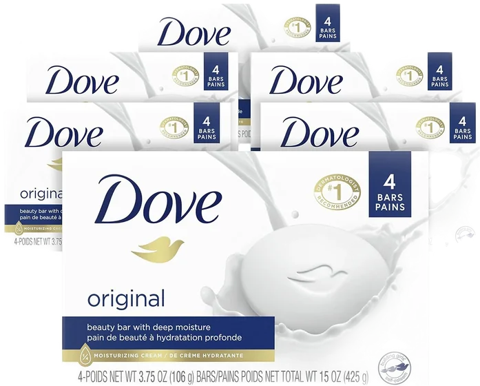 Dove Soap, 90 g wrapped bar, front of pack
