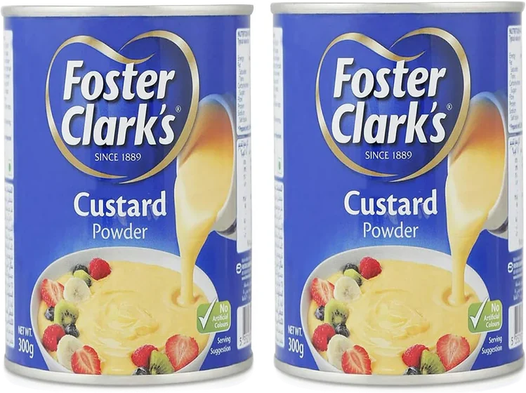 Foster Clarks Custard Powder, 300 g tin or carton, front of pack
