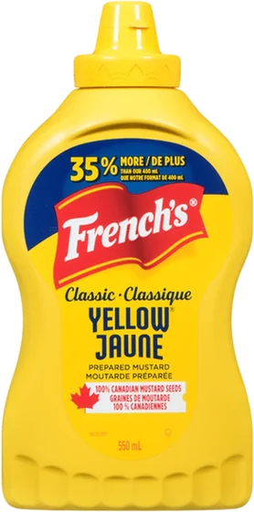 French Mustard Squeeze, 8 oz squeeze bottle, front of pack
