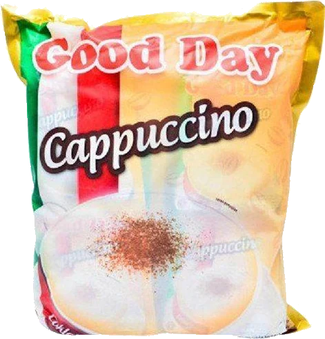 Good Day Cappuccino, Sachet bulk bag, front of pack.