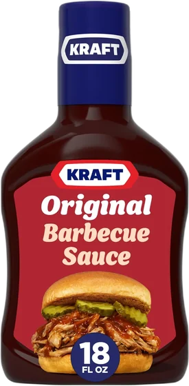 Kraft BBQ Sauce, 18 oz bottled liquid, front of pack