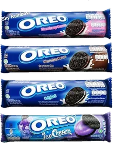 Oreo 133 g roll range including the ice cream variant.