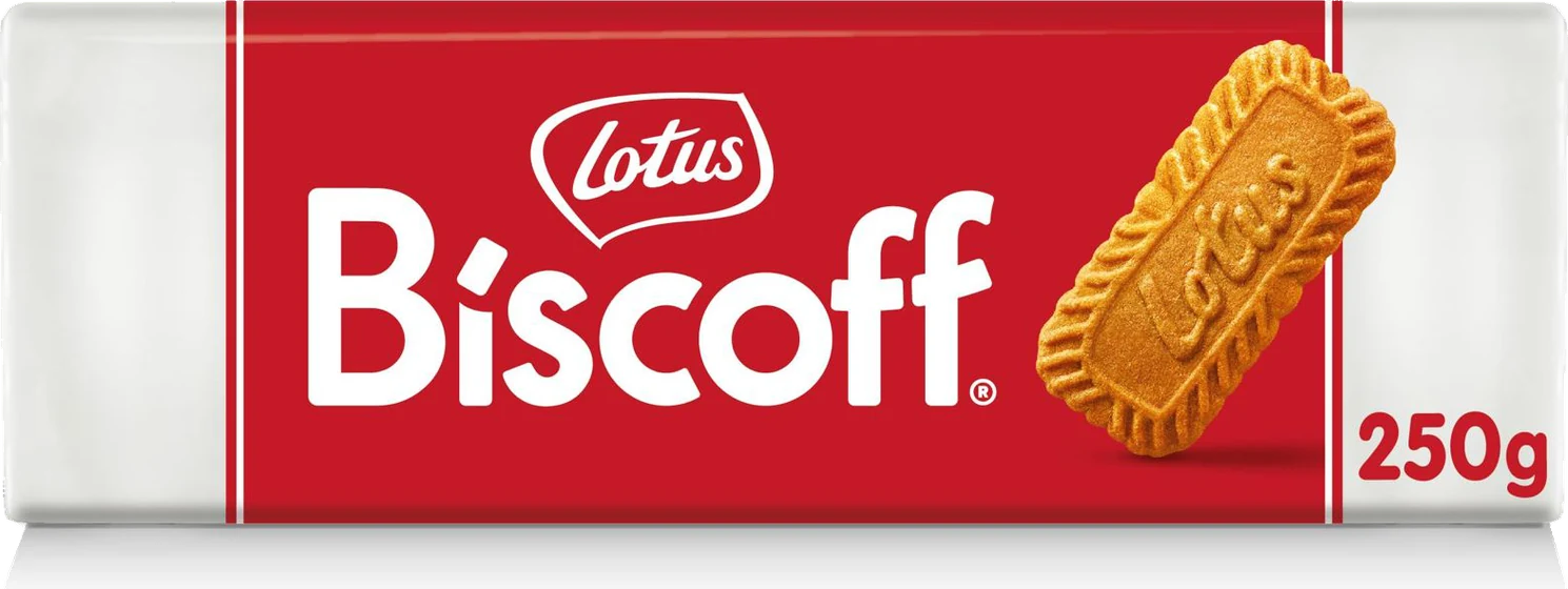 Lotus Biscuit, 250 g film or carton pack, front of pack