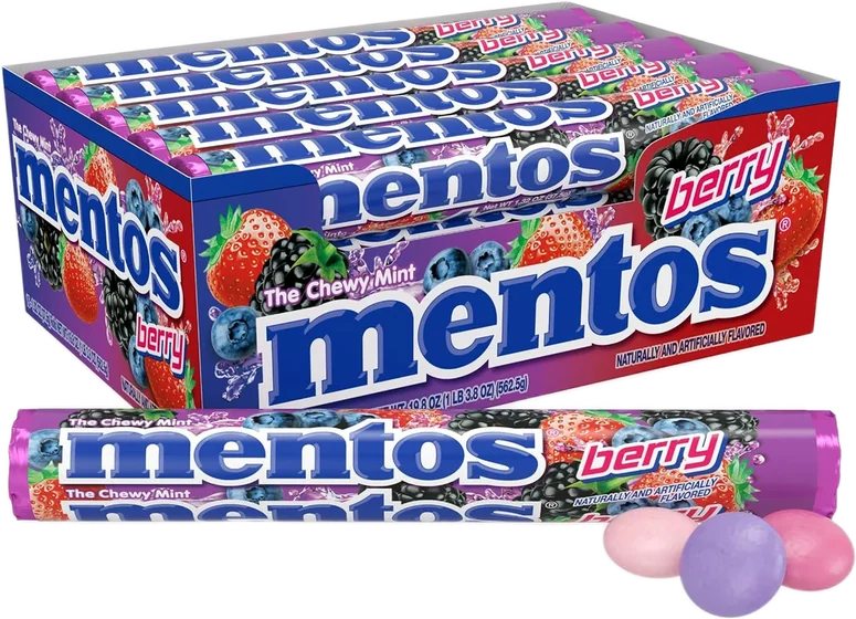 Mentos Candy, 37.5 g sticks, front of pack