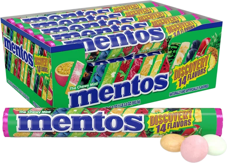 Mentos Pouch, 135 g sticks, front of pack