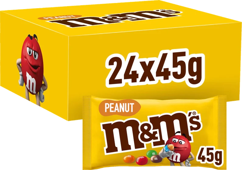M&M's Peanut Box, front of pack