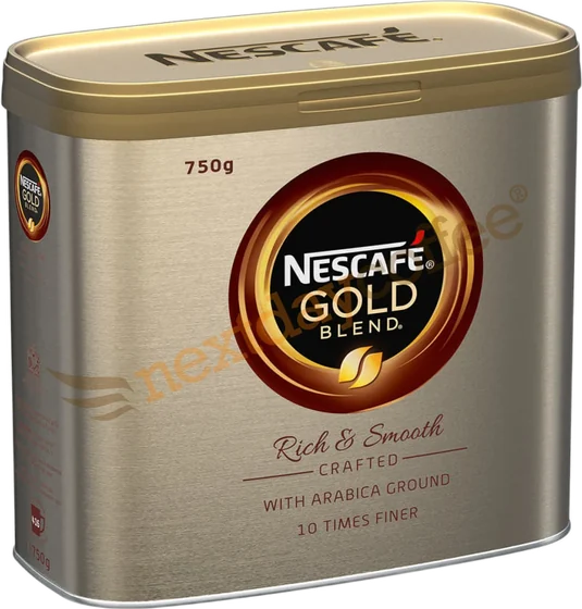 Nescafe Gold Coffee E, 190 g glass jar or tin, front of pack