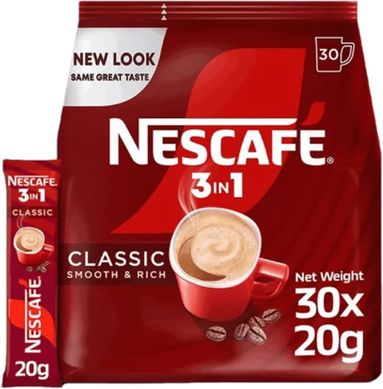 Nescafe Mycup 3in1, 18 g single-serve sachet, front of pack