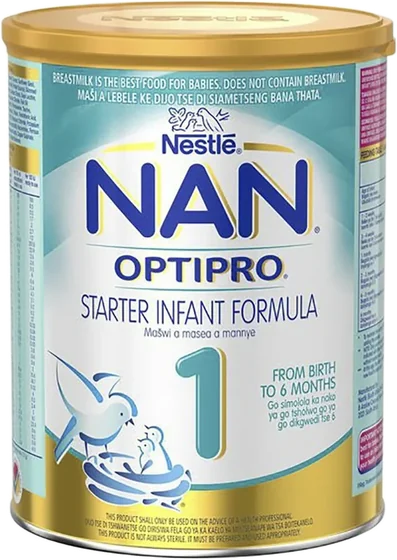 Nestle NAN 2, 800 g steel tin, front of pack