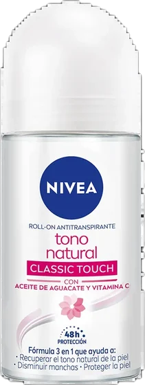 Nivea Roll on, 50 ml aerosol can or roll-on bottle, front of pack