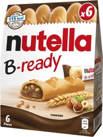 Nutella B-ready six-pack, 132 g.