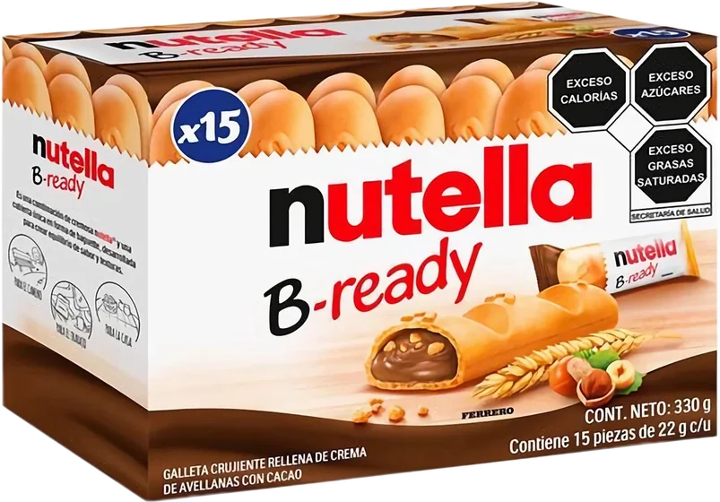 Nutella B Ready, 132 g glass jar, front of pack