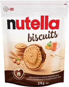 Nutella Biscuits 276 g pouch, 20 biscuits.