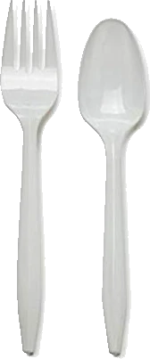Plastic Fork Spoon, front of pack
