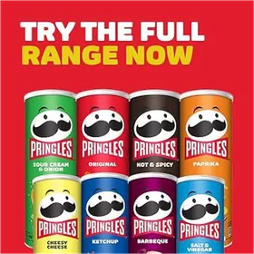 Pringles flavour range as published by the supplier. Availability per flavour is confirmed on enquiry.