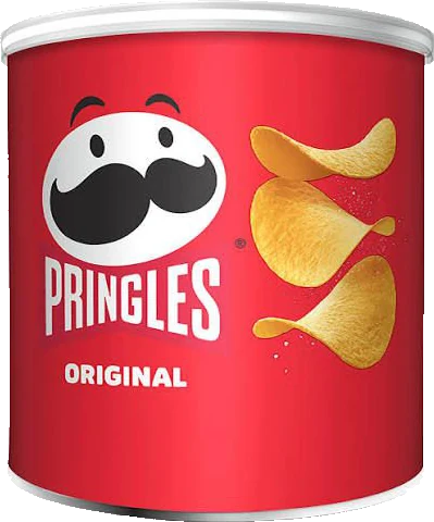 Pringle Chips, 165 g composite can or film pouch, front of pack