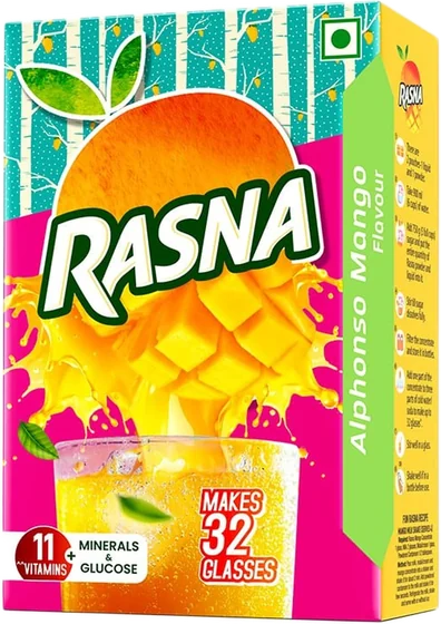 Rasna Fruit Cocktail, 1 kg sachet, front of pack