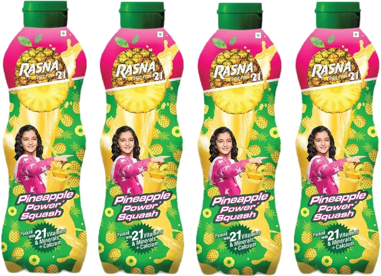 Rasna Pineapple, 1 kg sachet, front of pack