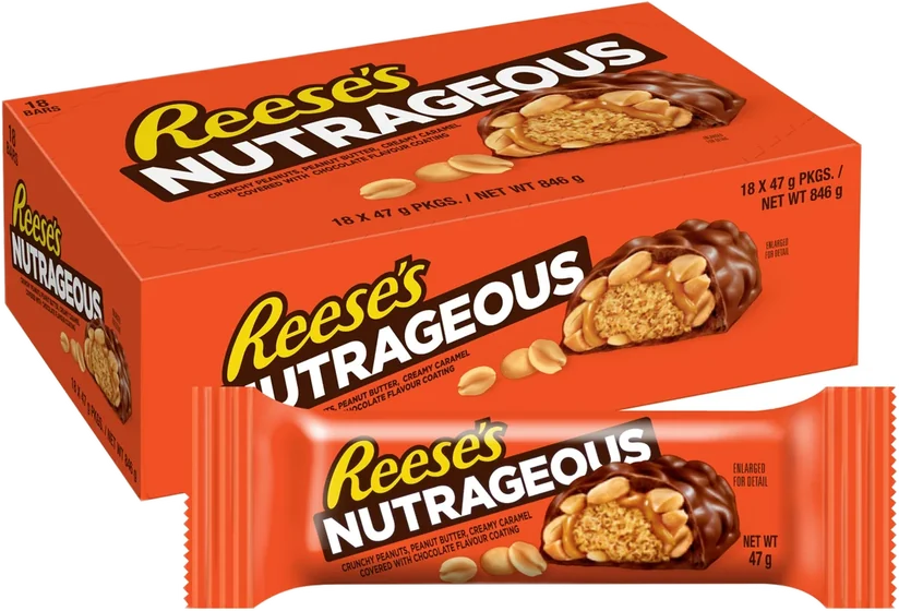 Reeses Nutbar, 47 g tub, front of pack