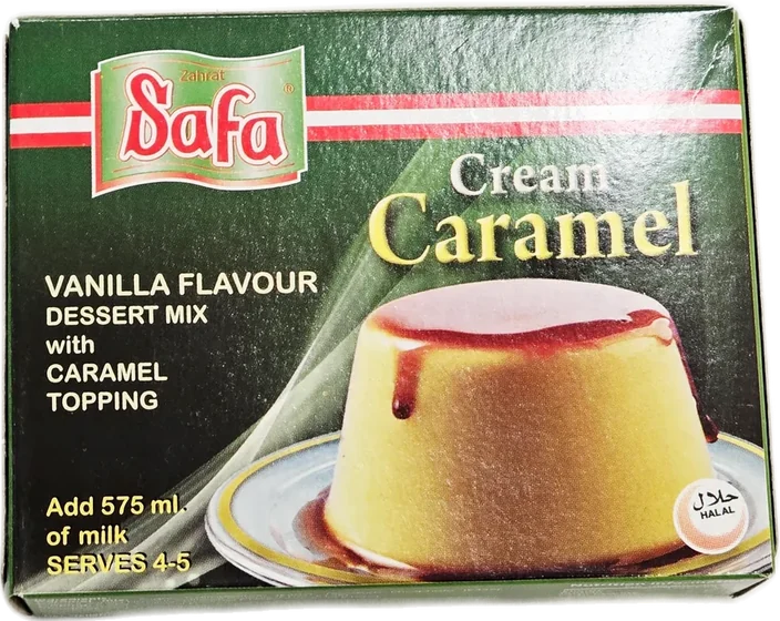 Safa Caramel, 74 g pouch or jar, front of pack