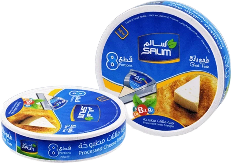 Salim Cheese, 120 g glass jar or foil portion, front of pack
