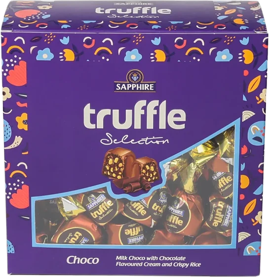 Sapphire Truffle Choco, 800 g tub, front of pack