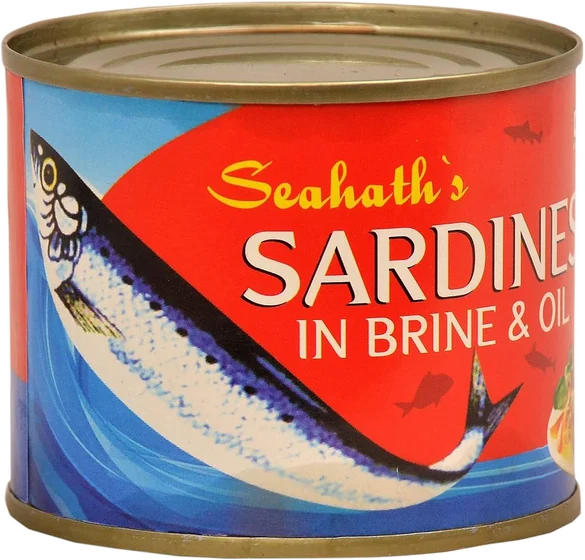 Seahath Sardine, 125 g canned, front of pack
