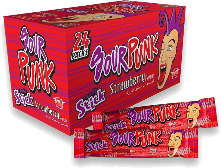 Sour Punk Candy, front of pack