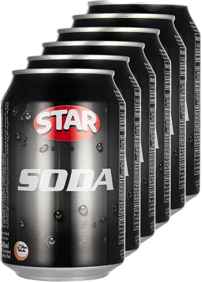 Star Soda, 300 ml canned liquid, front of pack