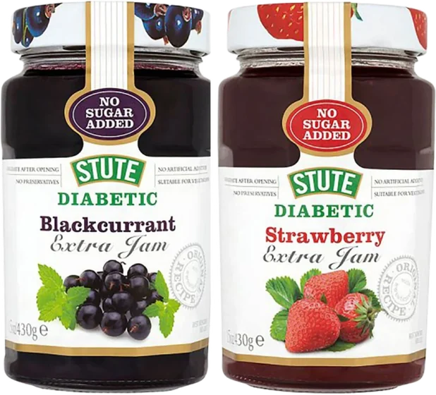 Stute Jam, 430 g glass jar, front of pack