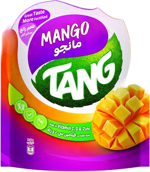 Tang Pouch Mango, 375 g sachet, front of pack