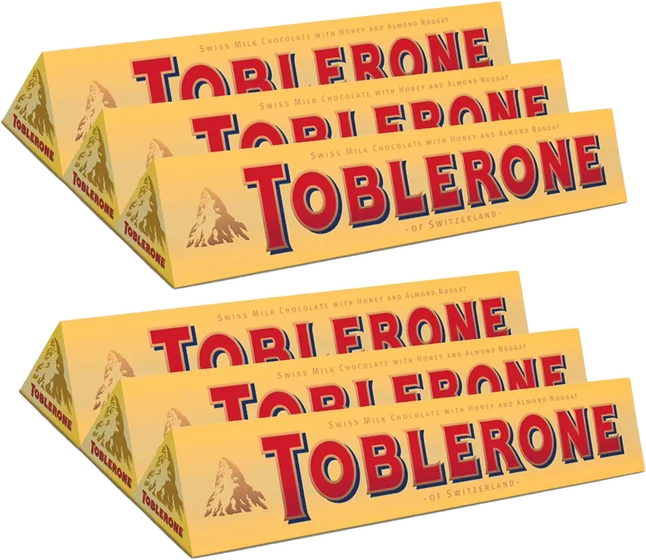 Toblerone Milk Choco, 50 g moulded tablet or bar, front of pack